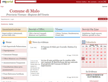 Tablet Screenshot of comune.malo.vi.it